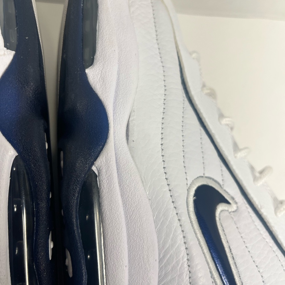 Nike Air Total Max Uptempo White Navy Shoes CZ2198-100 Size 13 - Picture 3 of 15